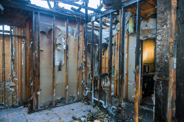 Professional Emergency Fire Cleanup technician working in Anoka, MN